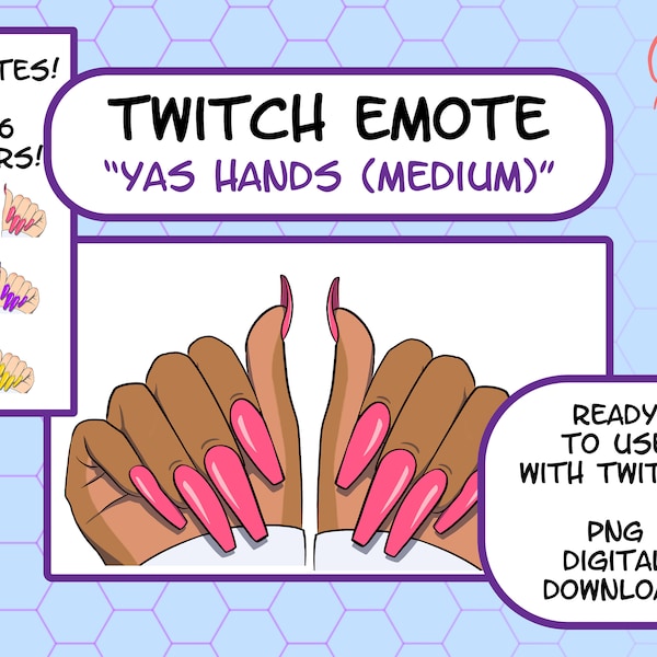 Nails Emote Twitch Etsy