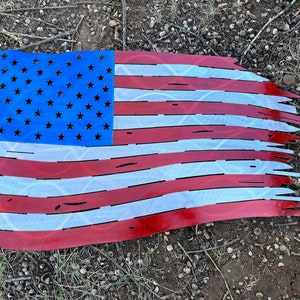 American Flag Metal Wall Art