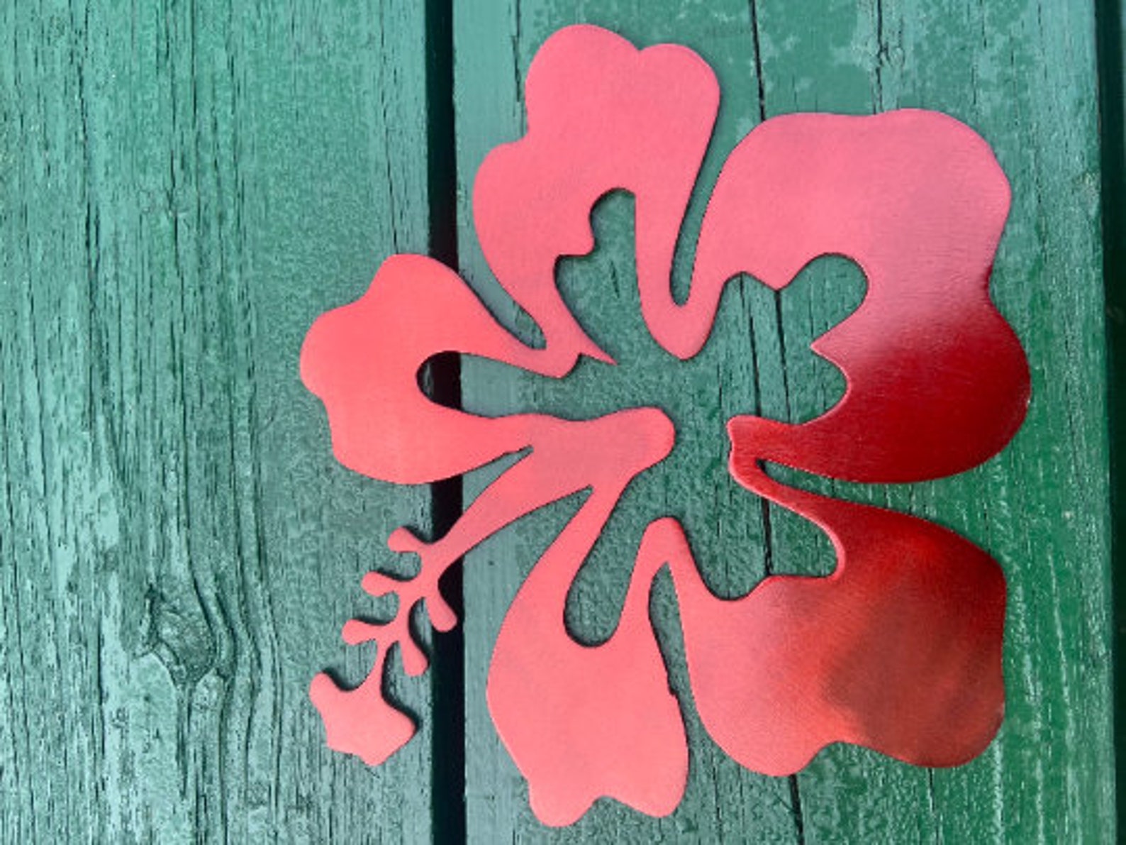 Hibiscus Metal Art Flowers Anodized Transparent Hibiscus Etsy