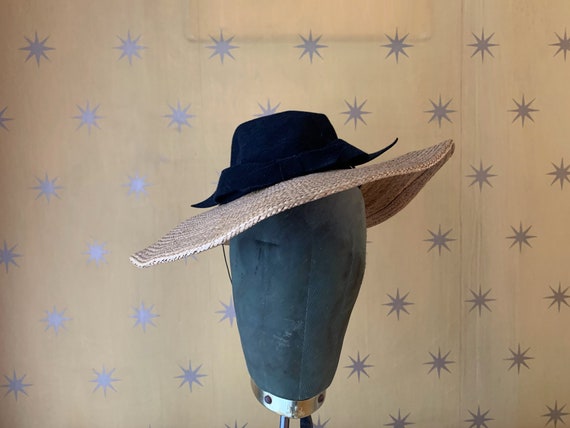 1940s Ladies Straw Hat