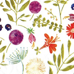 Alpine Meadow Gift Wrap Tissue Paper, Multi-Colored Flowers, 10 Sheets 20x30&quot;