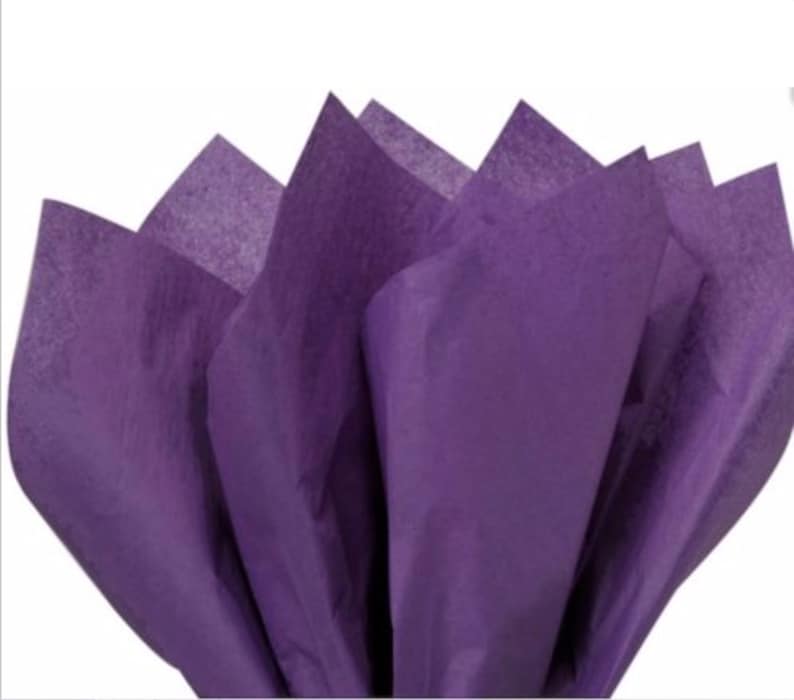 Purple Reign Solid Color Gift Wrap Tissue Paper 24 Sheets 20 BY 30