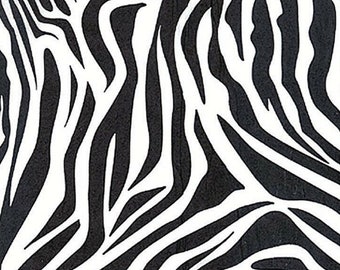 Zebra Gift Wrap Tissue Paper (black & white) 10 Patterned Sheets- Large 20 "x 30"