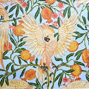 Set di 3 pezzi di tovaglioli di carta per decoupage / artigianato con fazzoletti di carta / Cacatua e melograno D0