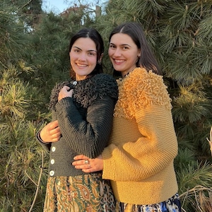 Knitting Pattern: Cardigan Bucles Step-by-step PDF + video tutorials (IN SPANISH)