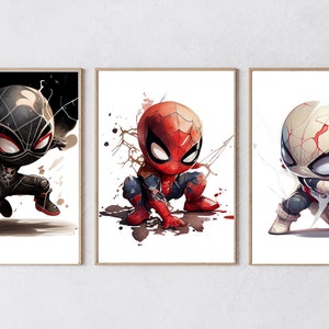 Cutest Spider-Man - Kids Room, Nursery or Bedroom Wall Decor - Instant Download Artwork