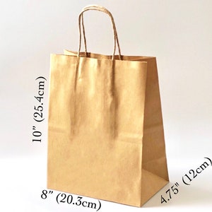 Sacchetti di carta con manici,Sacchetti Kraft con manici,Manici per sacchetti Kraft marroni,Sacchetti regalo di carta sfusi,Sacchetti regalo di carta con manici,Sacchetti regalo di carta
