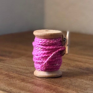 Twine for Tags,Pink Twine,Twine Spool, Twine with Gold,Pink Twine,Pink and Gold,Colored Twine,for Gift Wrapping,Twine for Soap