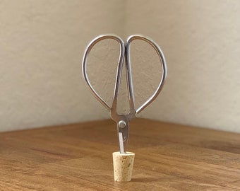Vintage Style Chrome Scissors, Sharp Craft Scissor, Garden Shears (4.25")