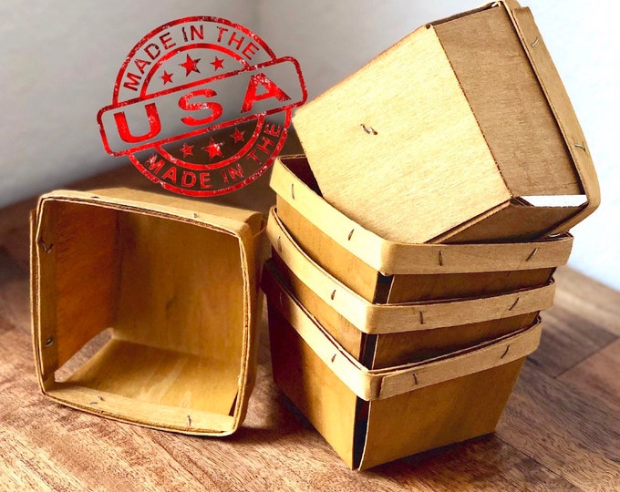 Empty Gift Baskets,easter Basket,basket for Storage,wood Berry Baskets