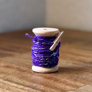 Purple Twine,Colored Twine,Purple and Silver Twine,Twine for Wedding Invites,Twine for Wreath,Twine for Rosaries