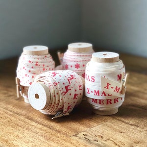 Christmas Ribbon for Presents,Ribbon for Wrapping,Ribbon for Hair Bows,Christmas Ribbon for Gifts,Ribbon for Ornaments,Reindeer Ribbon,Bulk