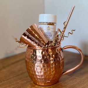 Copper Moscow Mule Mug Gift Set - Set of 1, 2 or 4