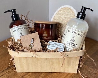 Lavender Spa Gift Set - Los Poblanos Candle, Lotion & Soap