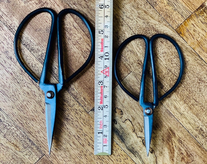 Vintage Finish Carbon Steel Bonsai Scissors, Precision Cutting