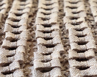 Mini noeuds en toile de jute - Décoration de mariage rustique, embellissement d'emballage cadeau