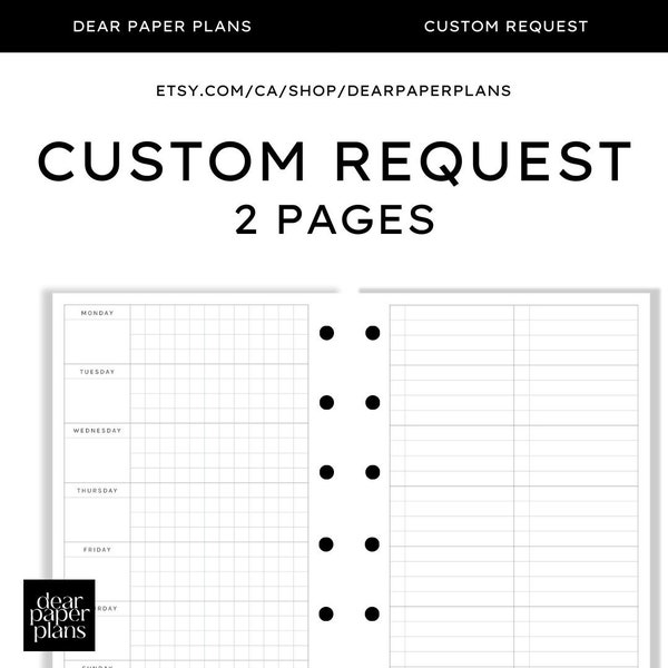 Planner Inserts Etsy