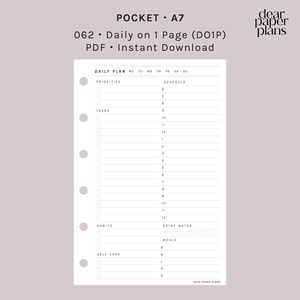 BOLSO | DO1P (Diário em encarte de 1 página) | 062 | SEM DATA | Início de segunda a domingo | Encarte para impressão, encarte para planejador, encarte digital