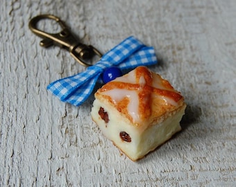 Key Ring Sweet Cheesecake Fruit Ice Cream Sweet Artistic Modelled