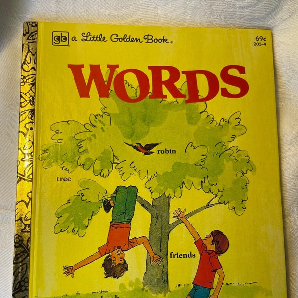 Words - Vintage Little Golden Book