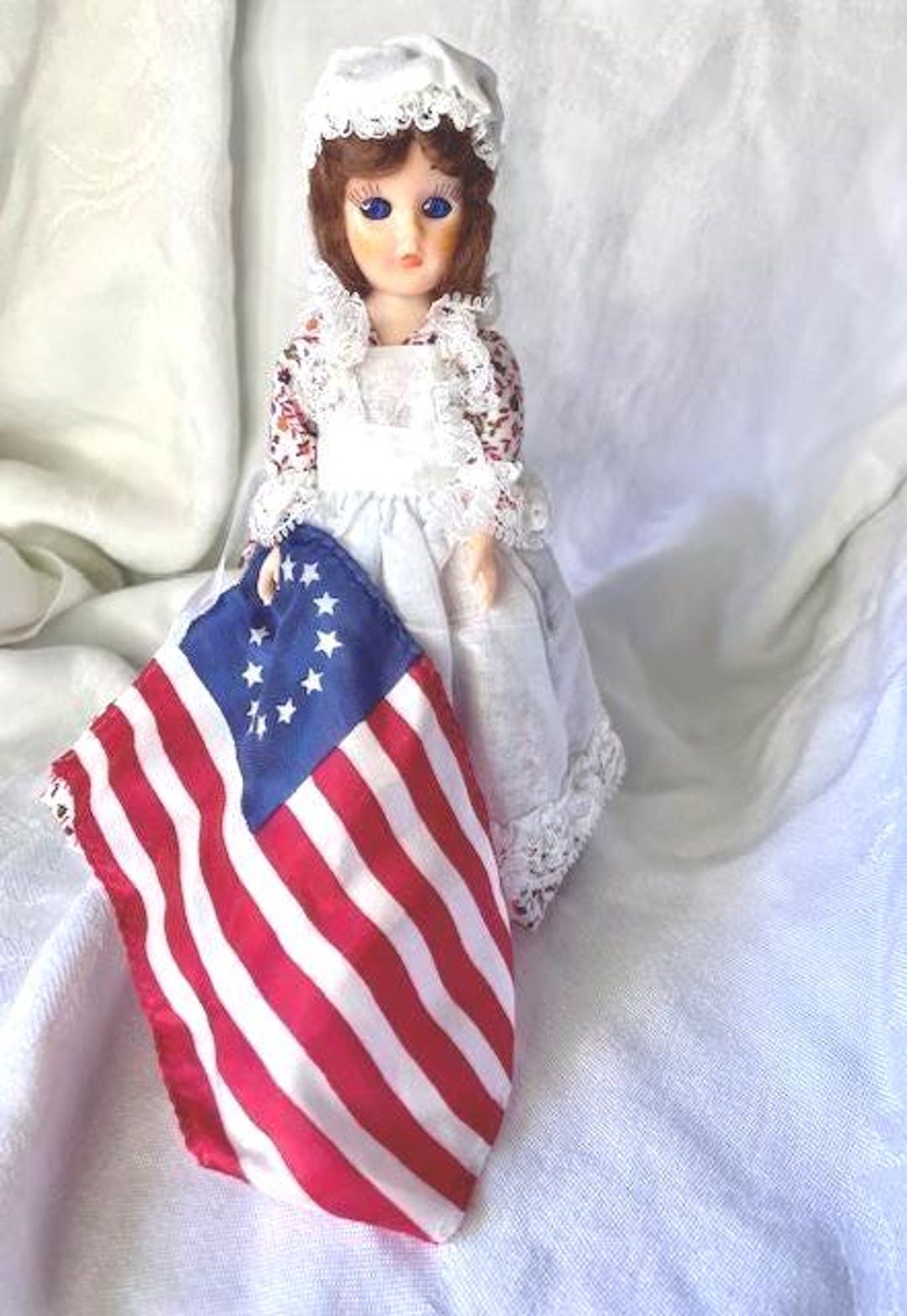 Vintage 1980s Betsy Ross Doll With Stand From Carlson - Etsy