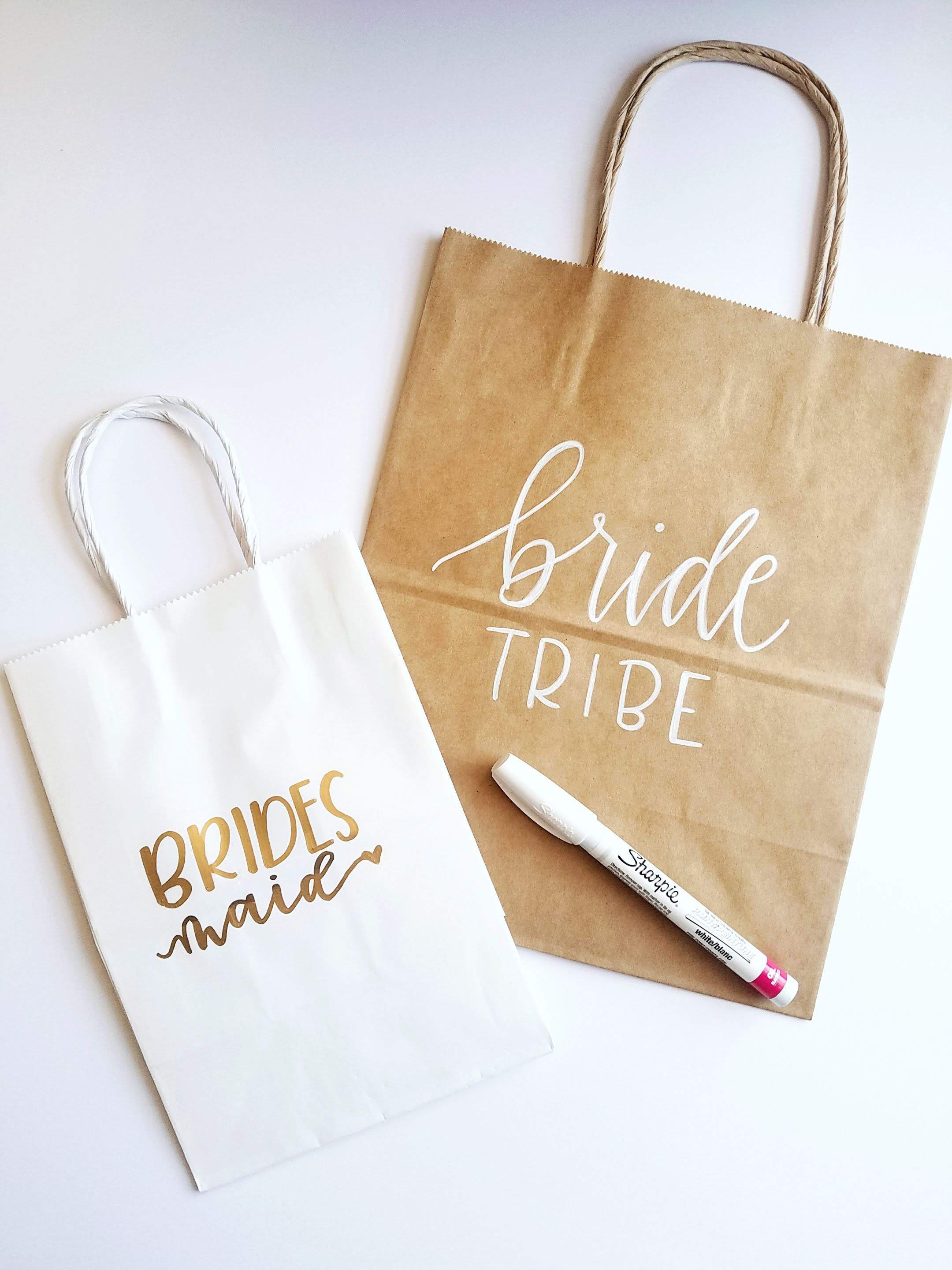 Small Custom Gift Bags Personalized Bridal Party Bridal Etsy