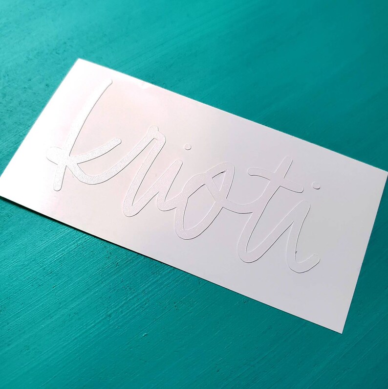 Vinyl Name Sticker Decal Custom Name Etsy