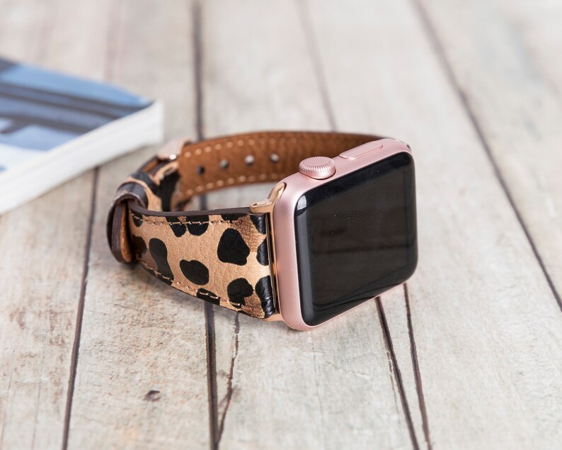Leopard Pattern Apple Watch Band 38mm 40mm 42mm 44mm Animal | Etsy