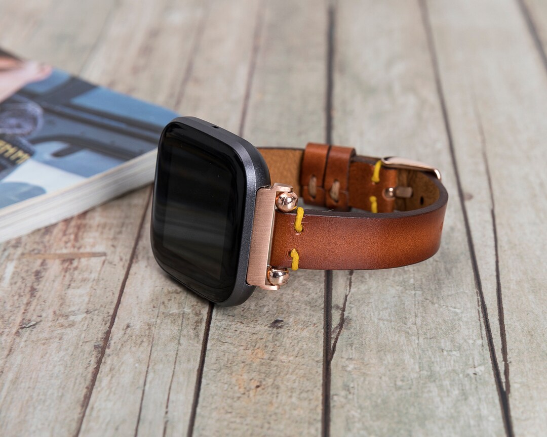 Custom Slim Fitbit Versa 3 Band Fitbit Sense 2 Band Leather Etsy