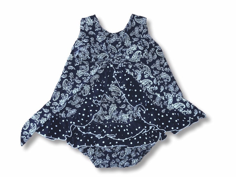 Pinafore with ruffled nappy cover