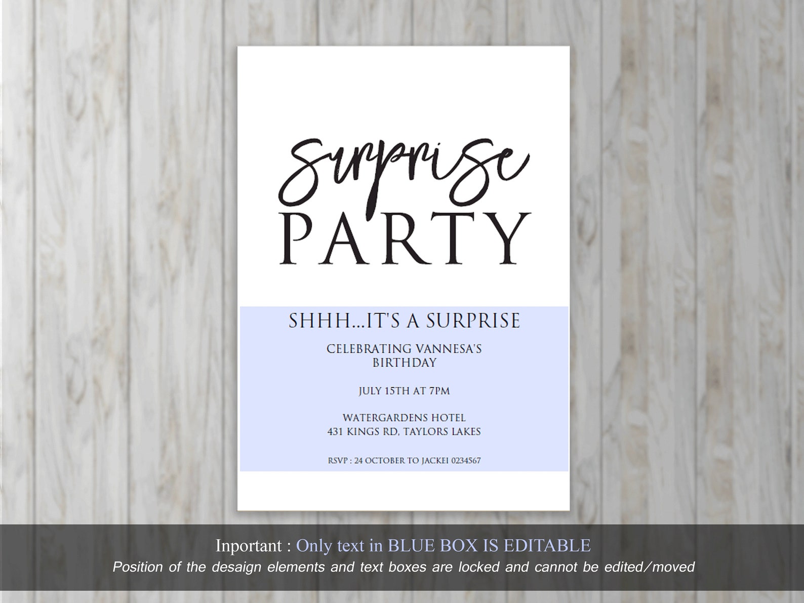 Surprise 60th Birthday Surprise Invitation Template Surprise - Etsy