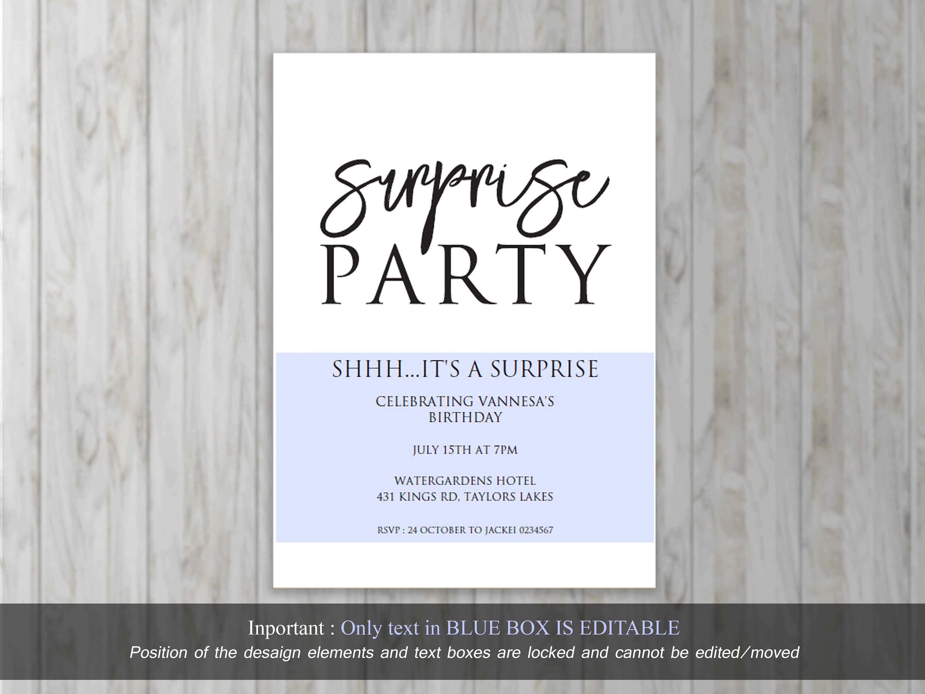 Surprise 60th Birthday Surprise Invitation Template Surprise - Etsy