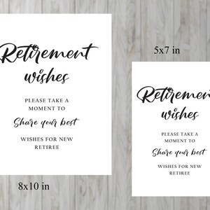 Retirement Wishes Printable, Retirement Print, Retirement Gift ...
