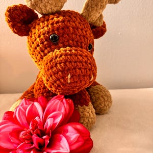 Hand made crochet Canada Moose