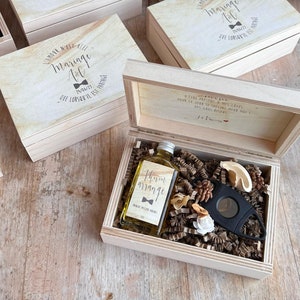 "Mini Best Man" box Witness request, wedding, witness gifts, groom gifts, godfather request, godmother request