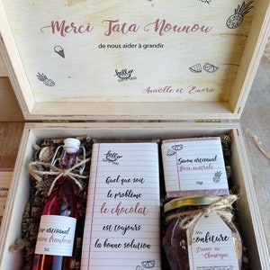 Coffret complet "Ma nounou, il n'y en a pas deux comme toi" cadeau nounou, fin d'année