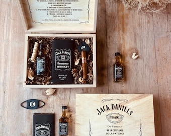 Scatola "Jack Daniels" Richiesta testimone, matrimonio, regali testimoni, regali padrino, regali papà, regali sposo, regali di nozze