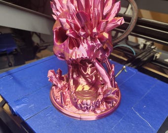 Crystal skull dice tower