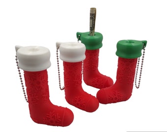 Hard Money Puzzle, Christmas Stocking puzzle, 3 inch 3D Puzzle, Maze Puzzle, 3D Printed Puzzle, 3D Printer, PLA, Money box, Puzzle box