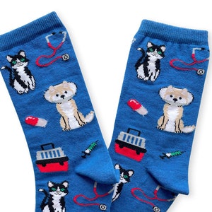Vet Socks, Veterinary Socks, Veterinarian Socks, Veterinary Student Gift, Christmas Gift, Vet Nurse Gift, Veteran Socks, Vet Tech Week Gift