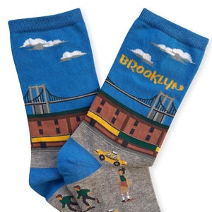 Brooklyn Socks, New York City Socks, Brooklyn Gift Socks, Gift For NYC Lover, Cool Socks, Unisex Socks, New York Socks, New Yorker Sock