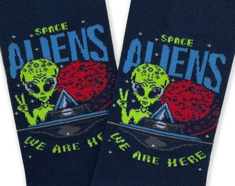 Alien Design Space-sokken, katoenen schoenen