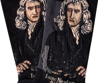 Isaac Newton Socken, Isaac Newton Geschenk, Physiker Geschenk, Mathematiker Geschenk, Neuheit Socken, Physiklehrer Geschenk, Physik-Enthusiast