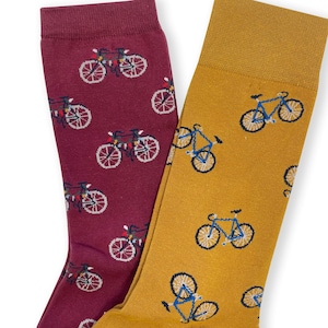 Fietssokken, fietserssokken, Tour de Bike-sokken, roadtrip-sokken, fietsercadeau, fietscadeau, cadeau ruiter, kousvuller, kerstcadeau