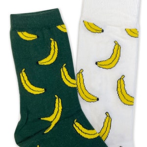 Calzini alla banana, Calzini dal design alla frutta, Regalo banana, Calzini di tendenza, Calzini alla moda, Calzini novità, Calzini fantastici, Calzini da uomo, Calzini dal design estivo