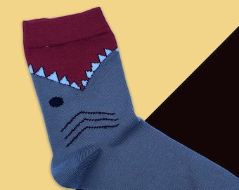 Shark Socks, Shark Design, Shark Gift, Shark Bite Socks, For whole Family Socks, Trendy Socks, Christmas Gift, Kids Socks, Gift for Father