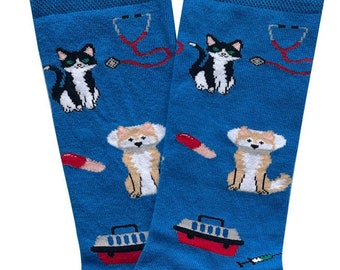 Vet Socks, Veterinary Socks, Veterinary Student Gift, Christmas Gift, Vet Nurse Gift, Veteran Socks, Veterinary Technician Gift
