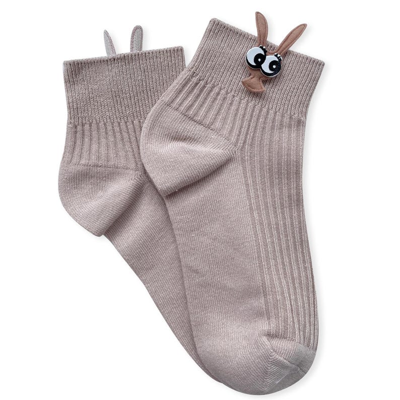 Chaussettes en coton doux en forme de lapin, chaussures duveteuses pour lapin, cadeau de Pâques image 10
