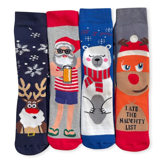 Père Sac Chaussettes Noël Cadeau Décoration De Noël Bonhomme De Neige - Maison