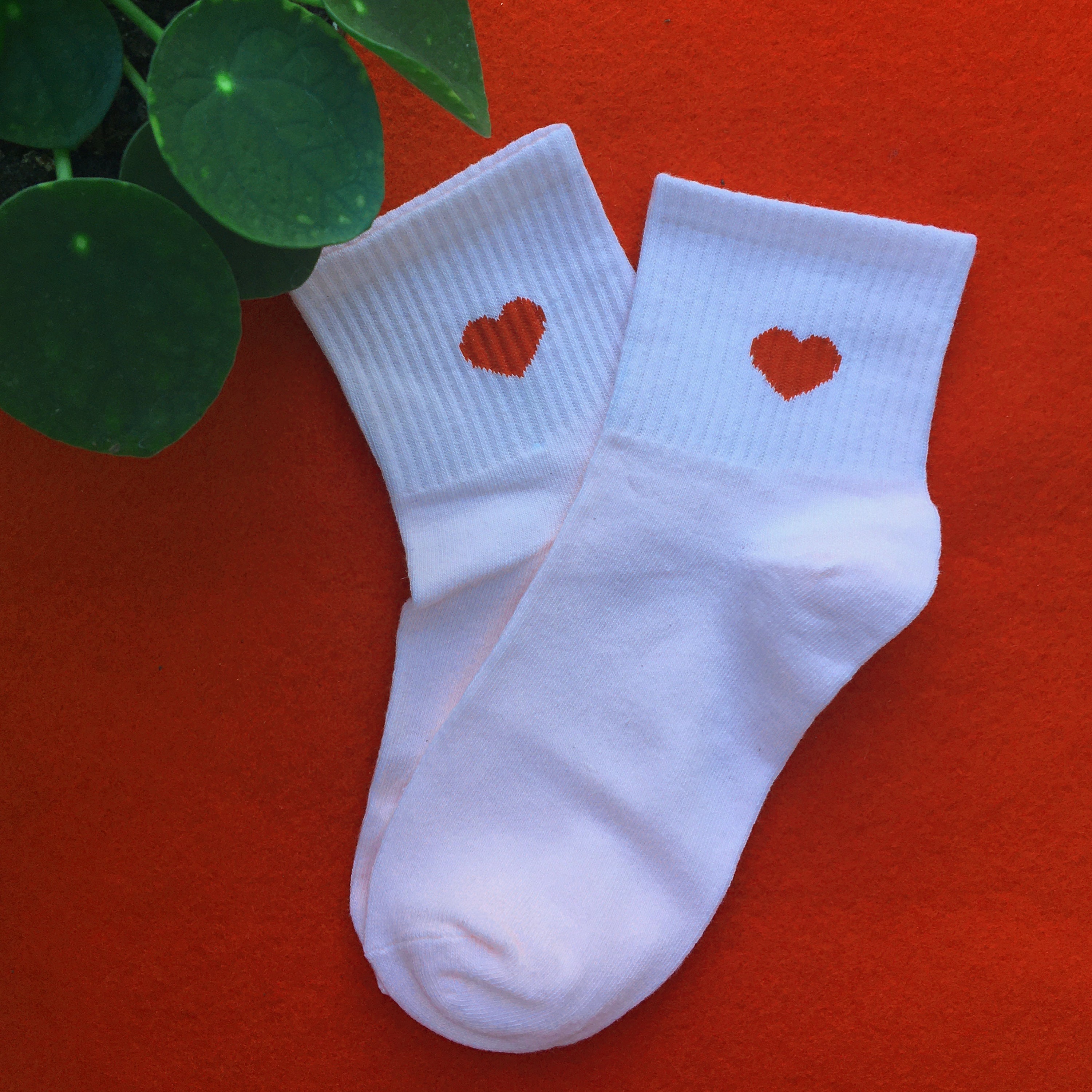 Heart Pattern Socks Funny Socks Heart Socks Cute Socks Etsy